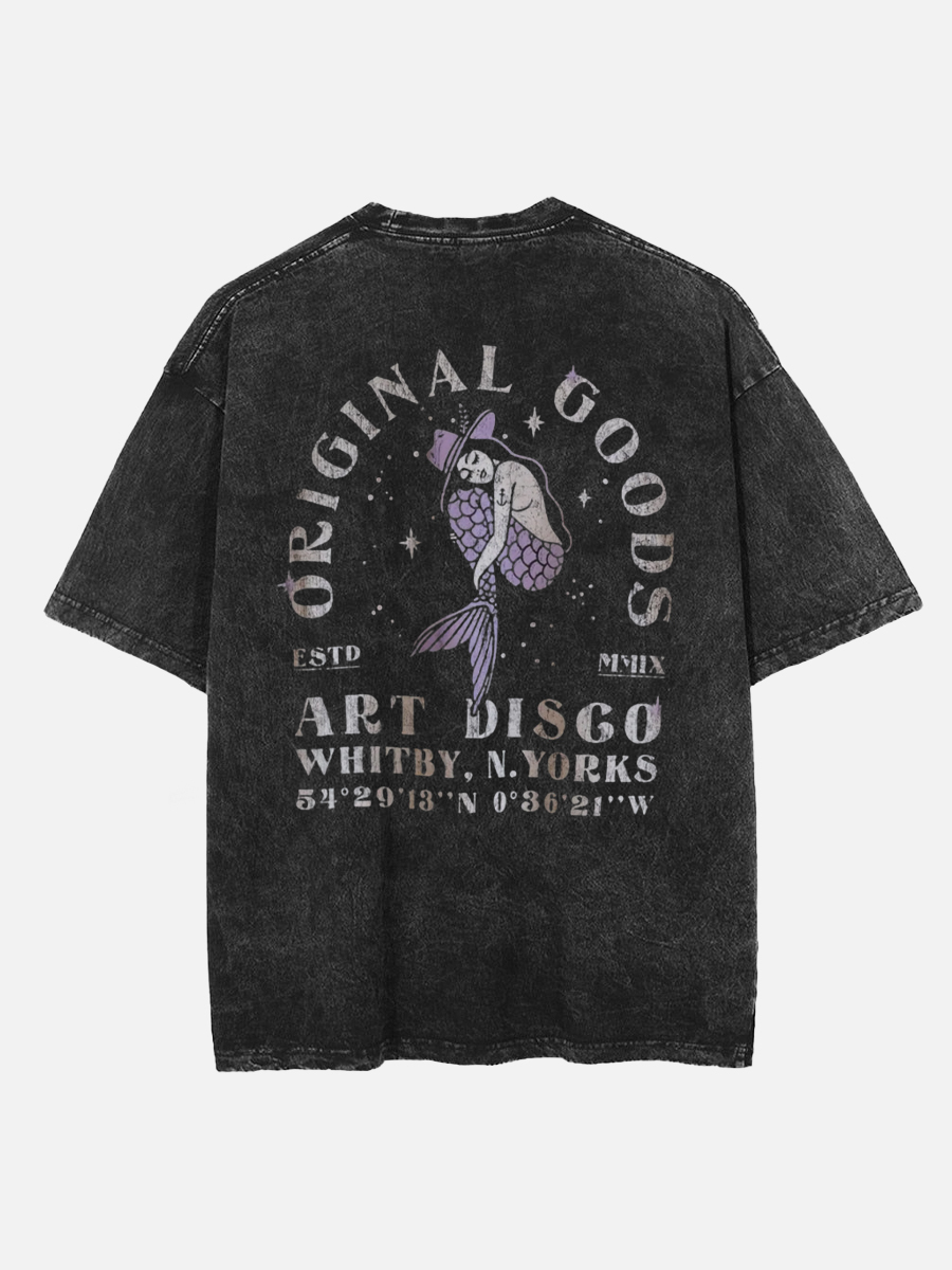 Vintage Mermaid Washed T-Shirt