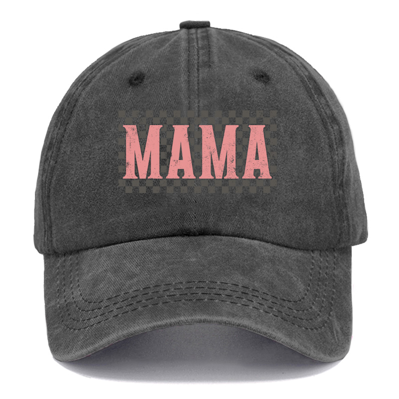 Vintage Retro Boho Mama Washed Cap