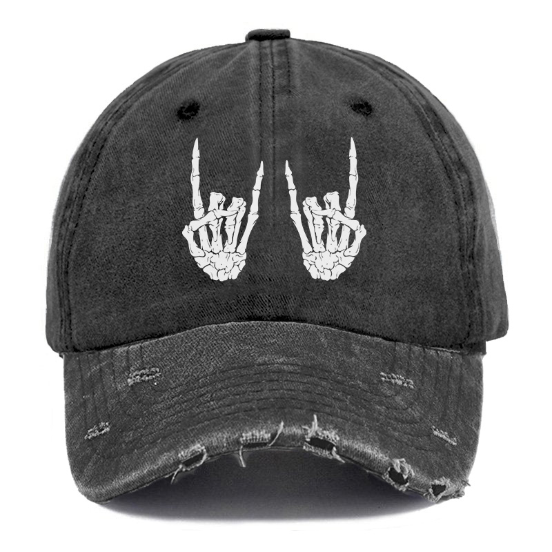 Vintage Keep Your Hands On Me Ripped Washed Cap