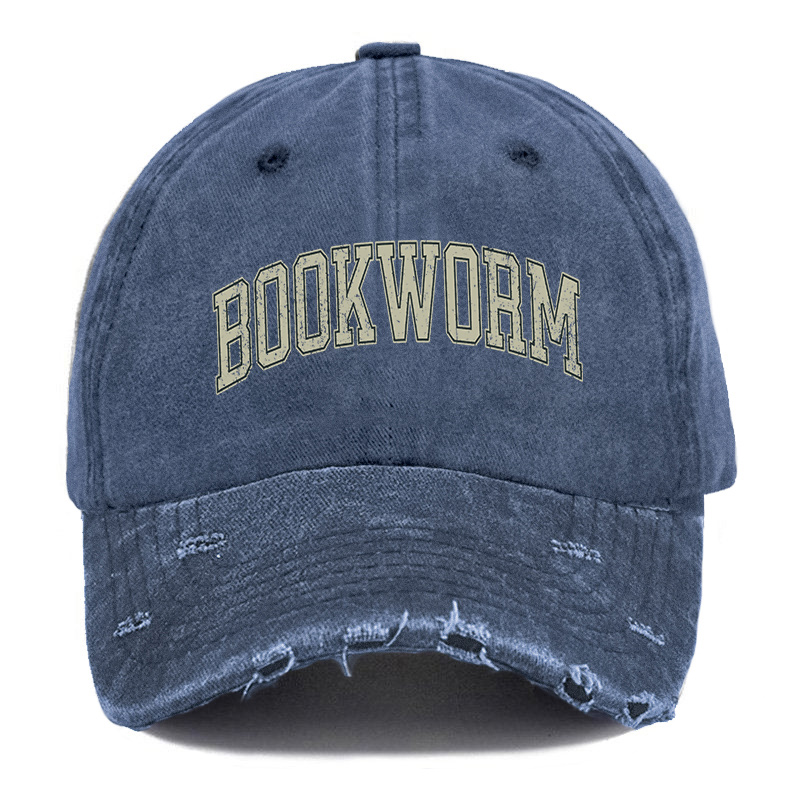 Vintage Bookworm Ripped Washed Cap