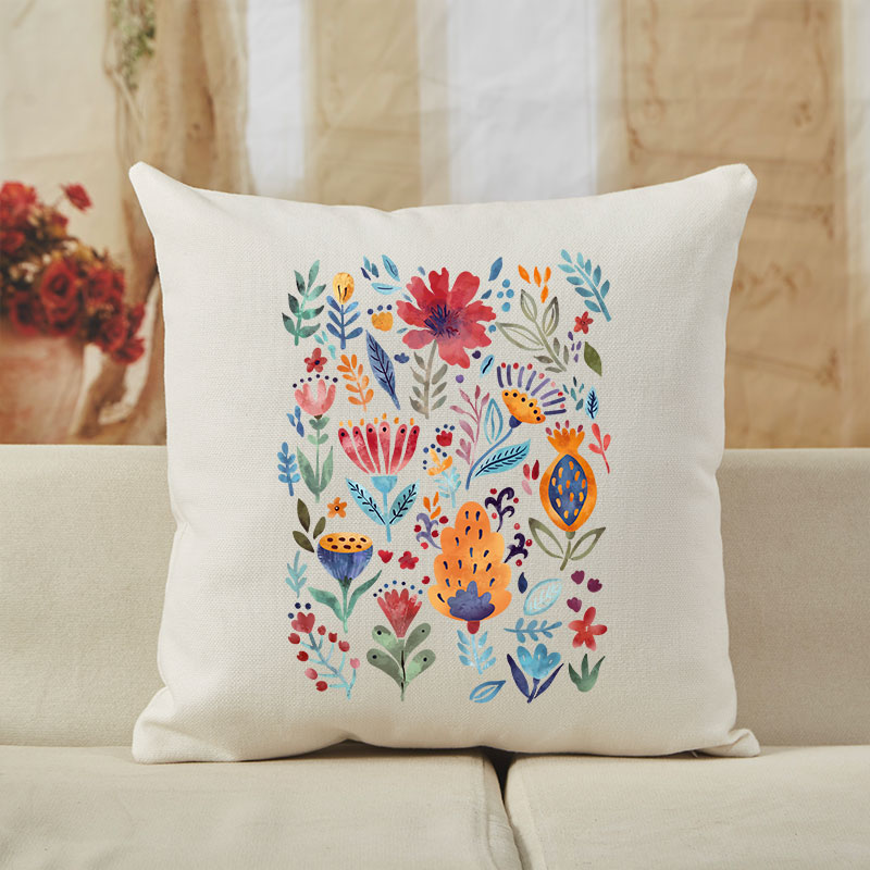 Vintage Wildflower Cushion Pillow
