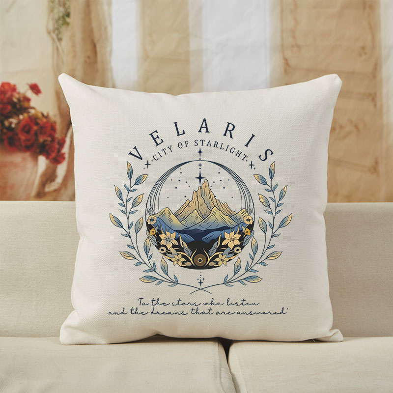 Vintage He Night Court Velaris City Of Starlight Novel Cushion Pillow