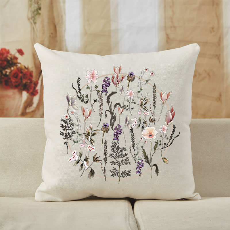 Vintage Wild Flower Cushion Pillow