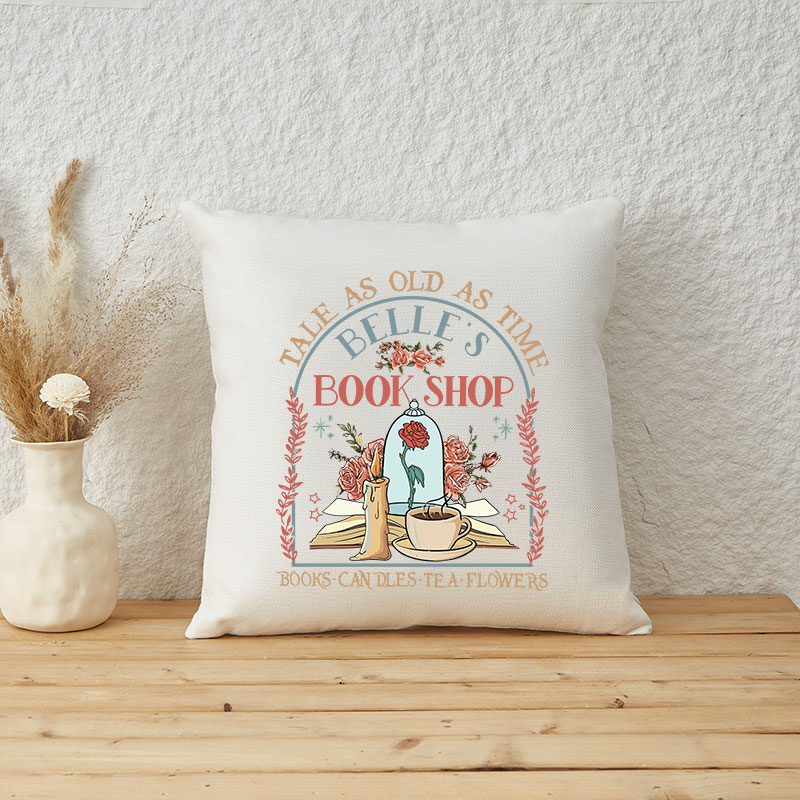  Vintage Tale As Old As Time Cushion Pillow