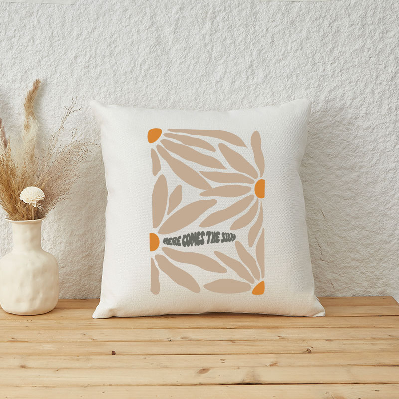 Vintage Here Comes The Sun Cushion Pillow
