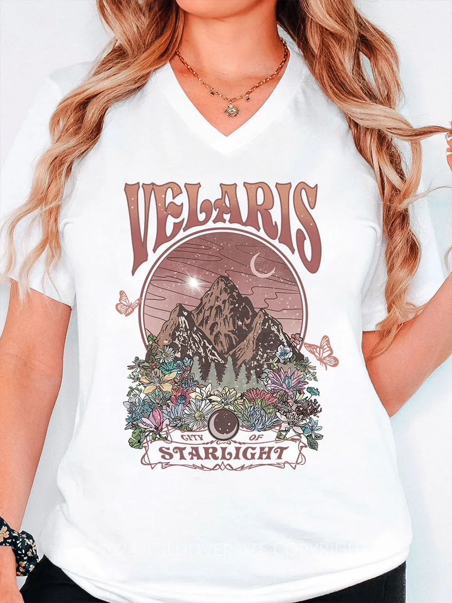 Vintage Court Of Dreams V-Neck Tee