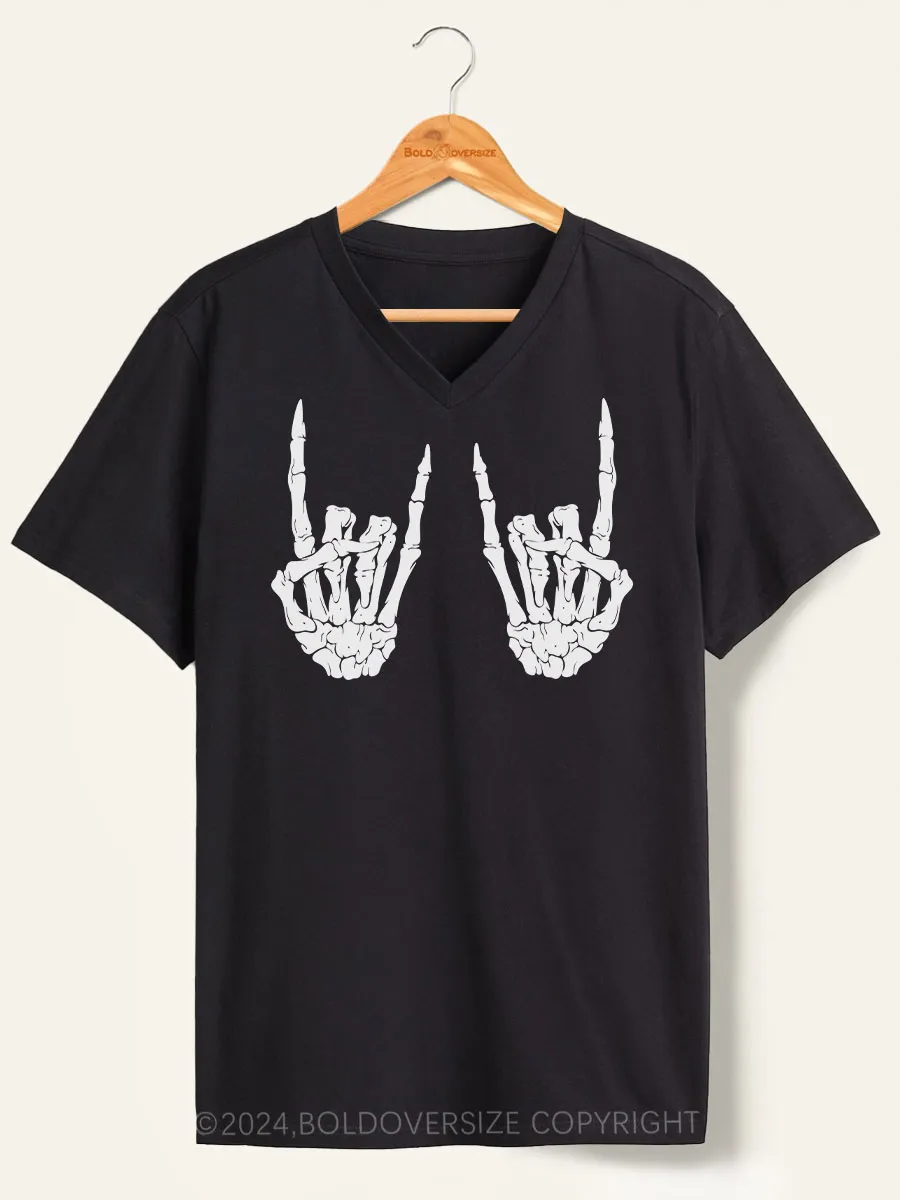 Vintage Keep Your Hands On Me V-Neck Tee