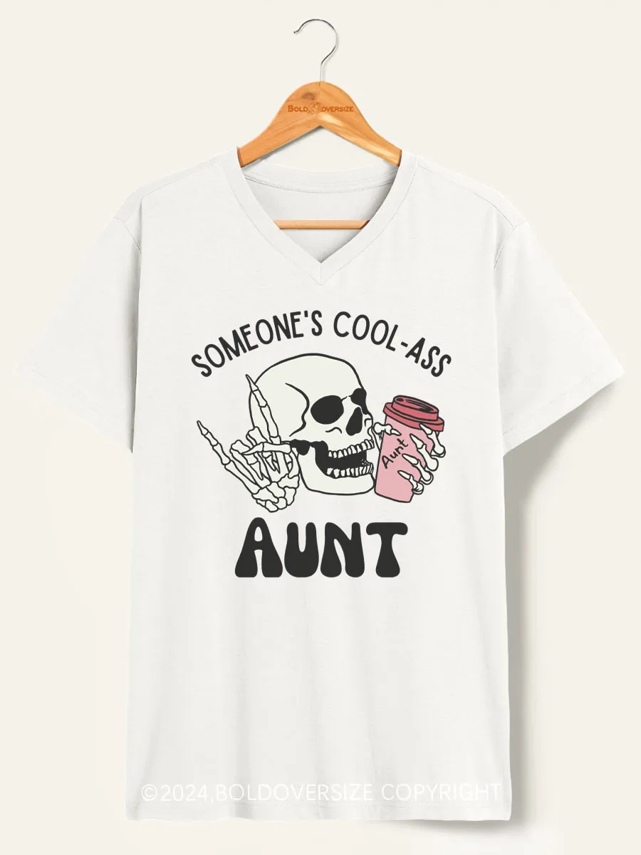 Vintage Someone's Cool Ass Aunt V-Neck Tee
