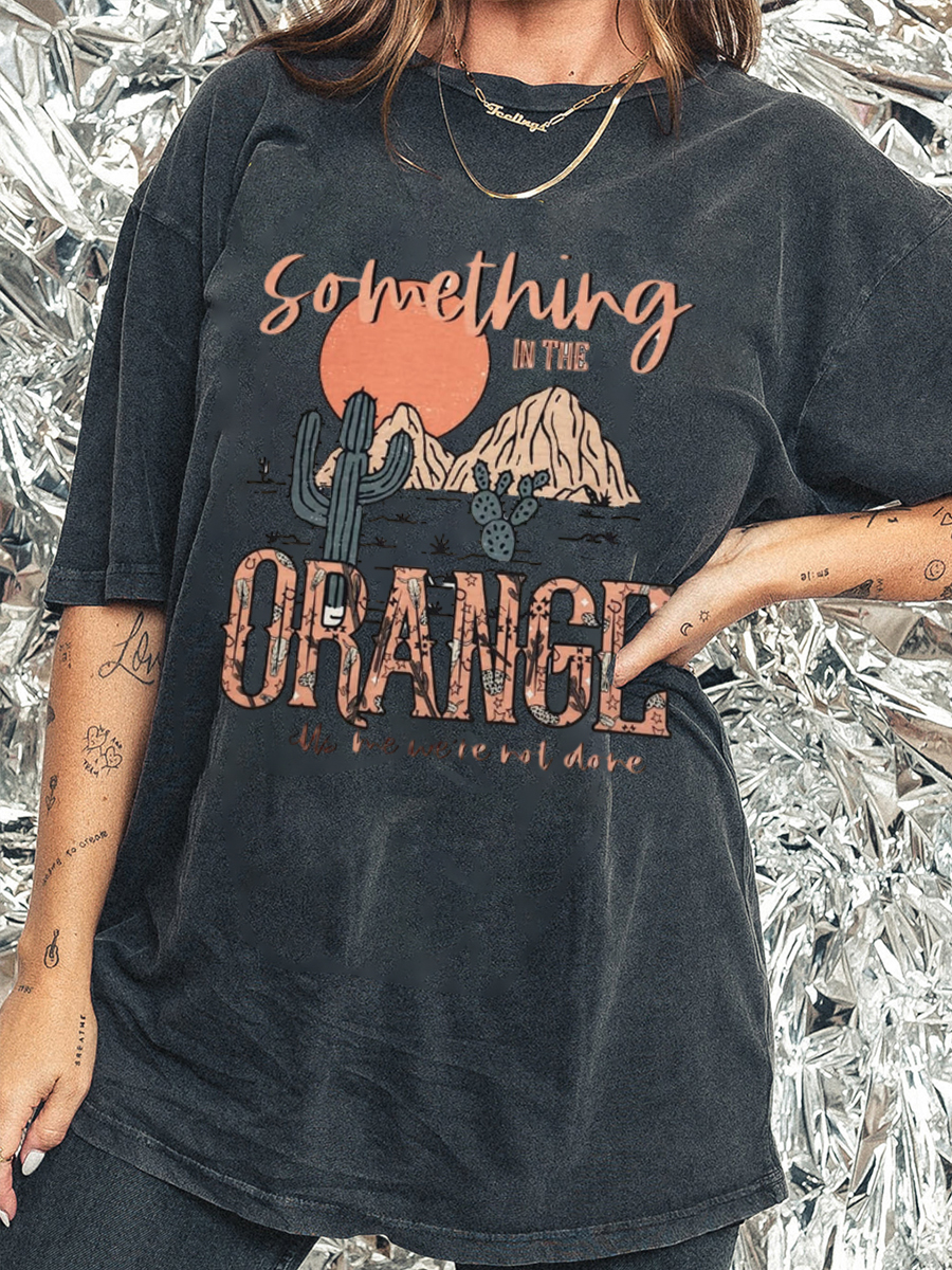 Vintage Something In The Orange Washed T-Shirt