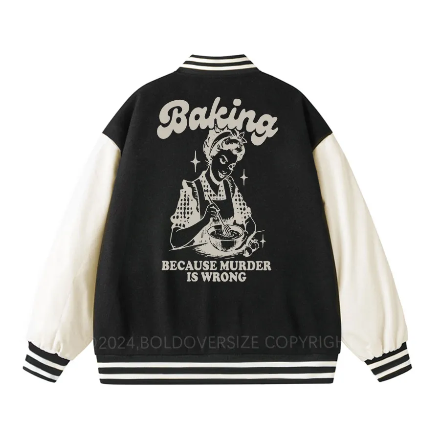 Vintage Baking Unisex Baseball Jacket