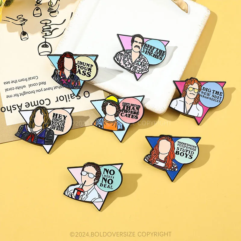 Classic American TV Series Character Pin