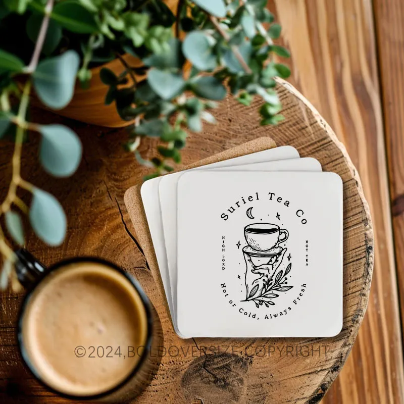 Vintage House Of Wind Book Corkwood Coaster