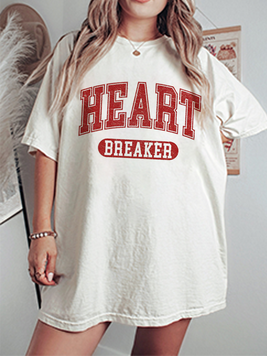 Vintage Heartbreaker Oversize Graphic Tee