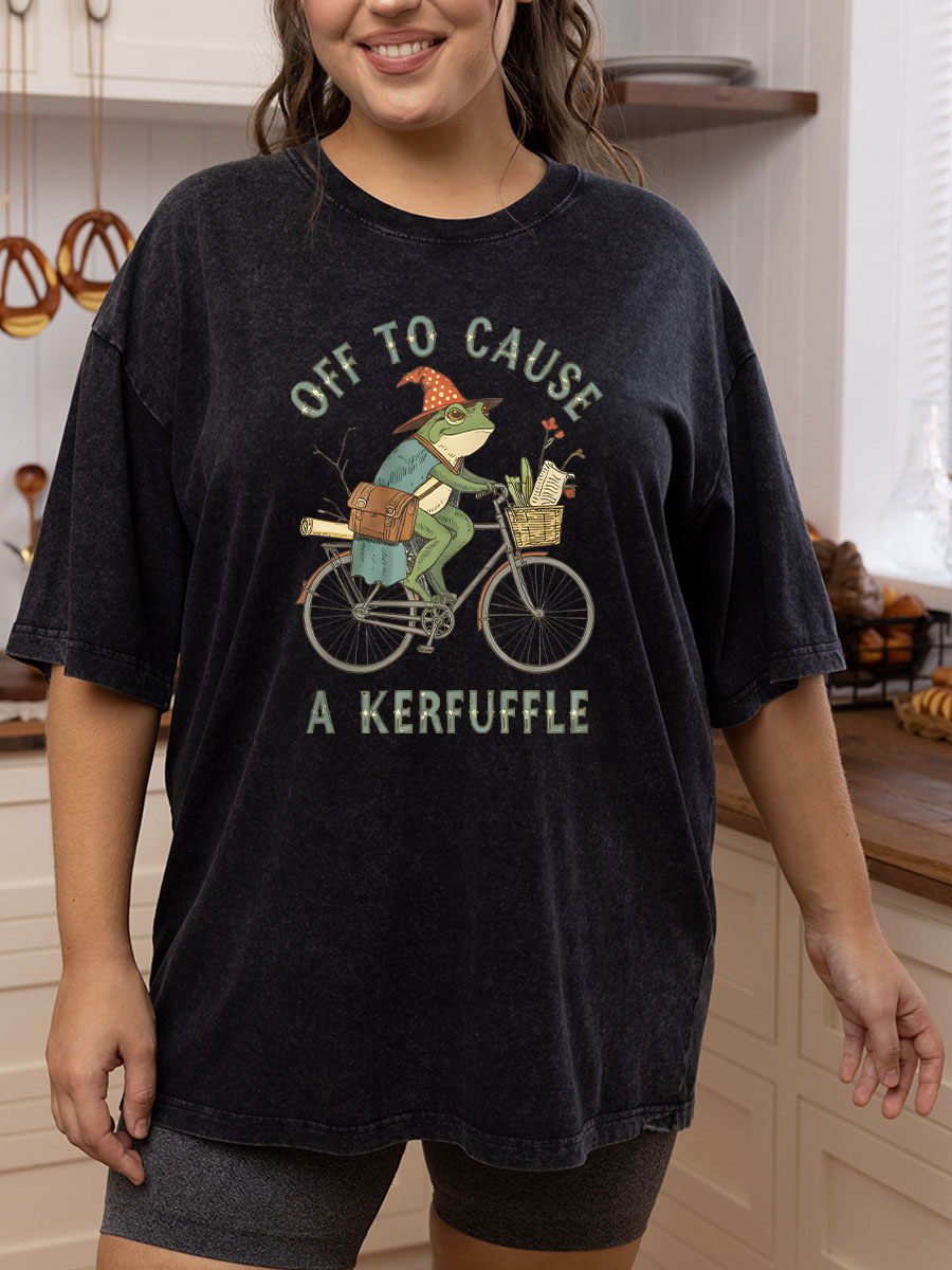 Vintage Off To Cause A Kerfuffle Washed T-Shirt