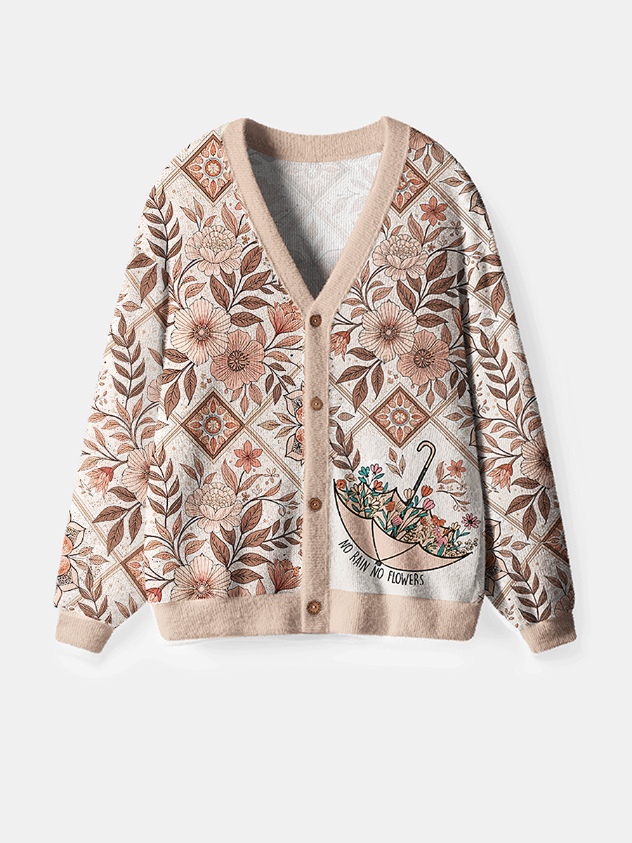 Vintage No Rain No Flowers Cardigan Sweaters