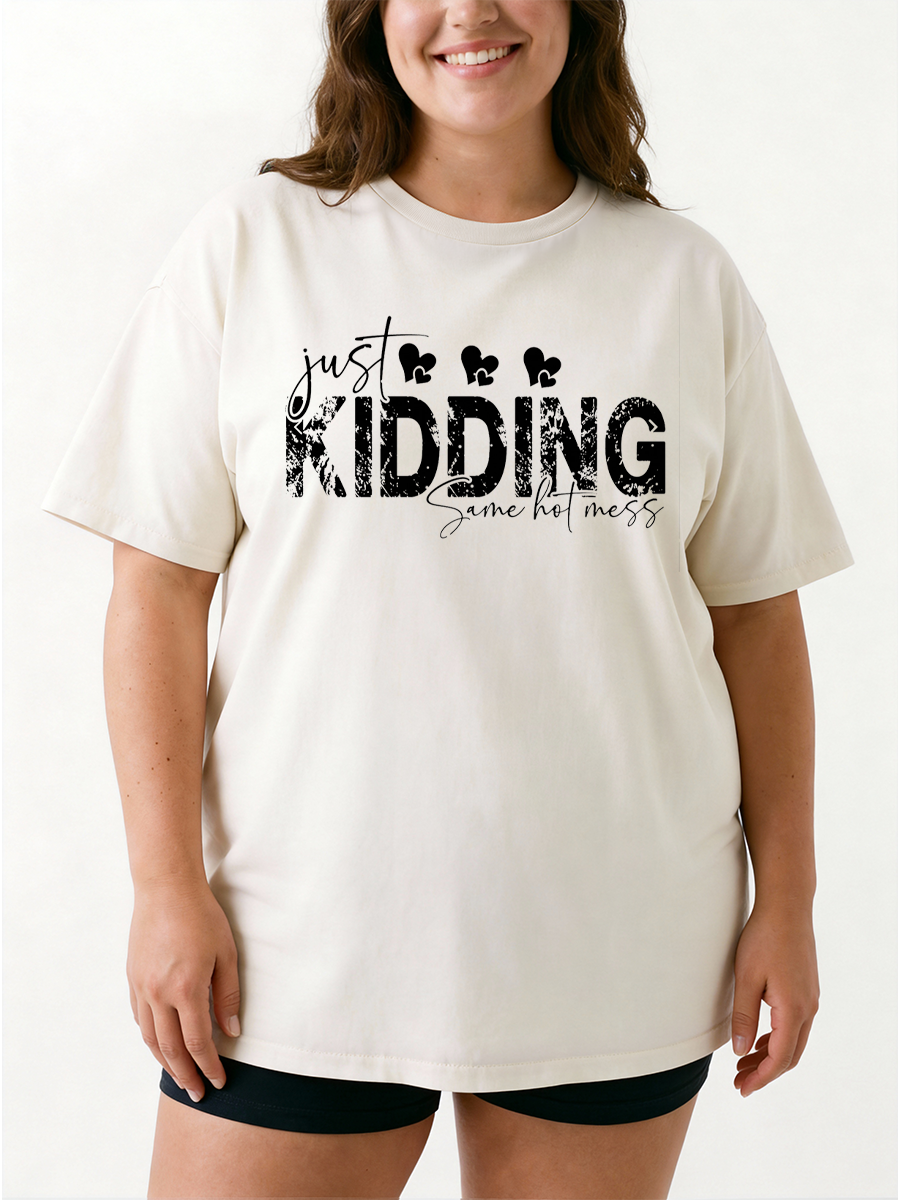 Vintage Same Hot Mess Oversize Graphic Tee