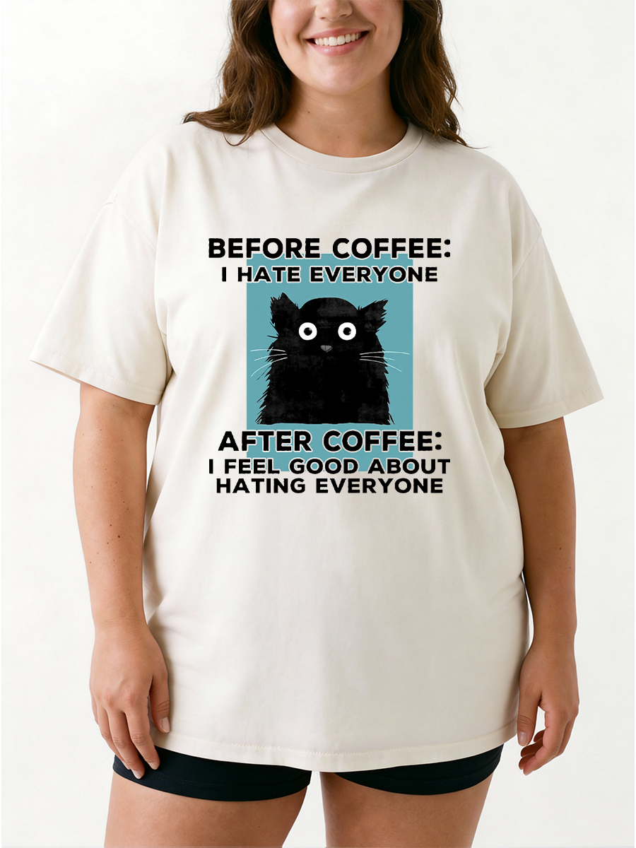 Vintage A Fun Thing To Do In The Morning Is Not Talk To Me Mouse Oversize Graphic Tee