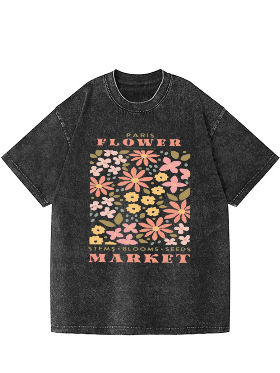 Vintage Boho Wildflowers Washed Tee