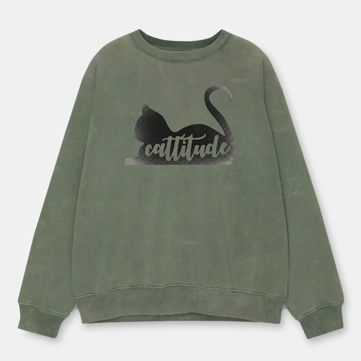 Vintage Cattitude Washed Sweatshirt