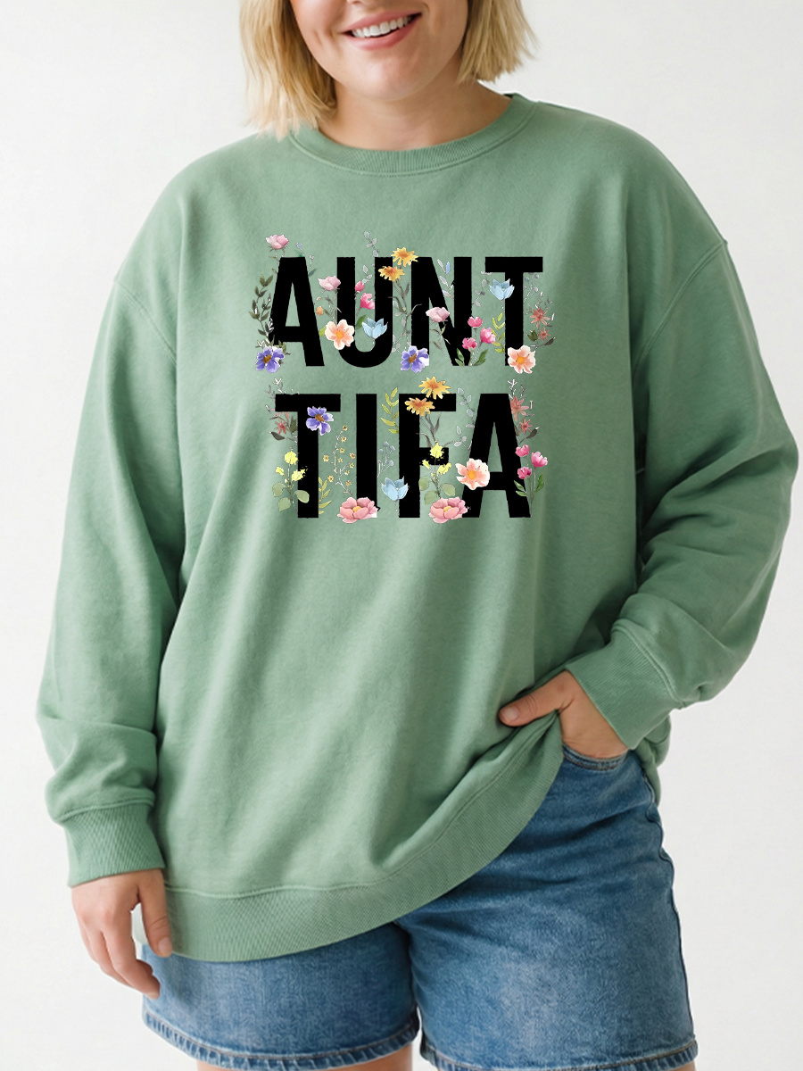 Vintage Aunt Tifa Graphic Sweatshirt
