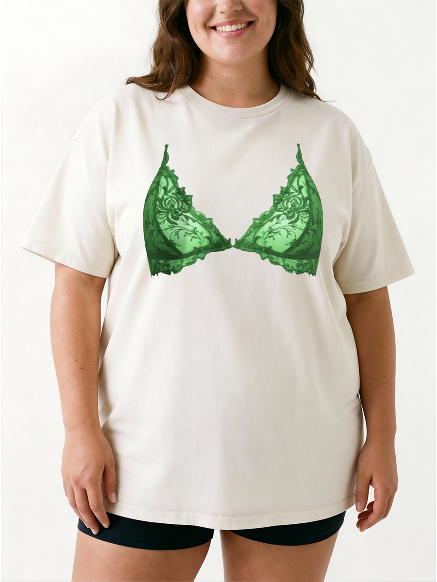 Vintage Funny And Sassy Lingerie Oversize Graphic Tee