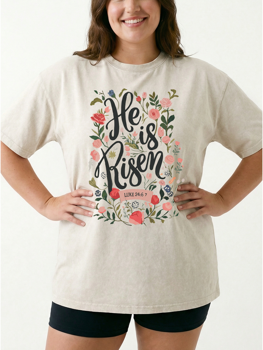 Vintage Easter Bible Verse Washed T-Shirt