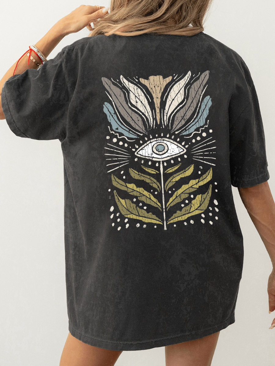 Vintage Mystical Floral Washed T-Shirt