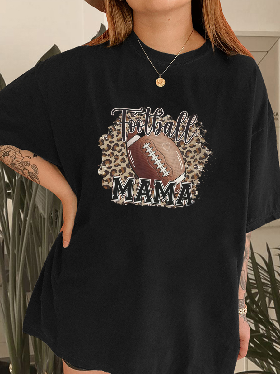 Vintage Football Mama T-Shirt