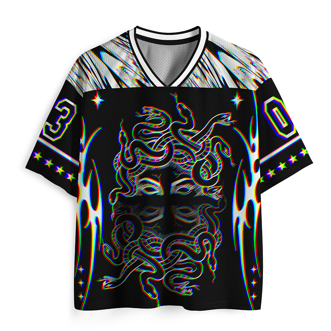 Vintage Medusa Snake Mesh Jersey