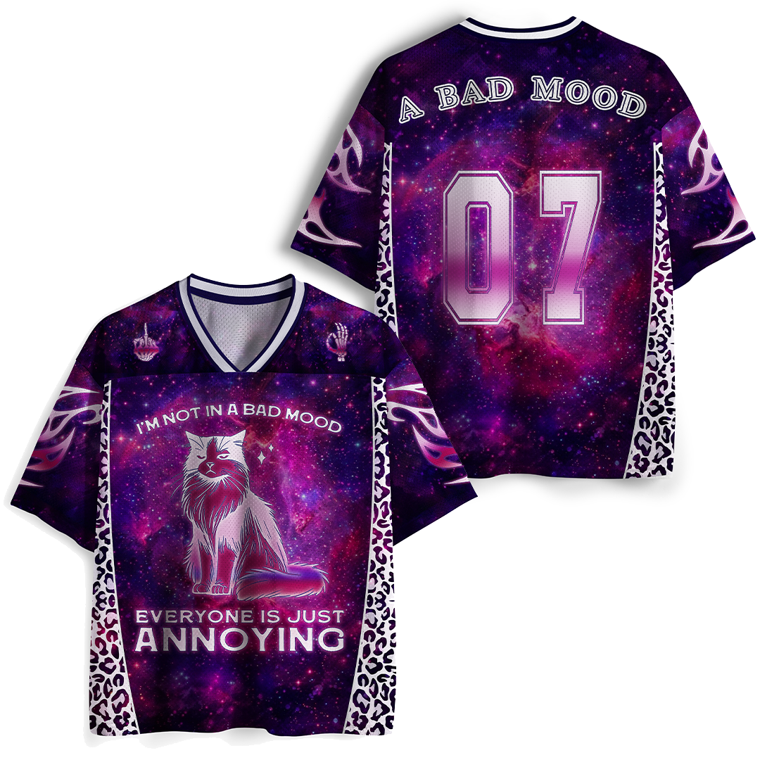 Vintage I'm Not In A Bad Mood Everyone Is Just Annoying Mesh Jersey