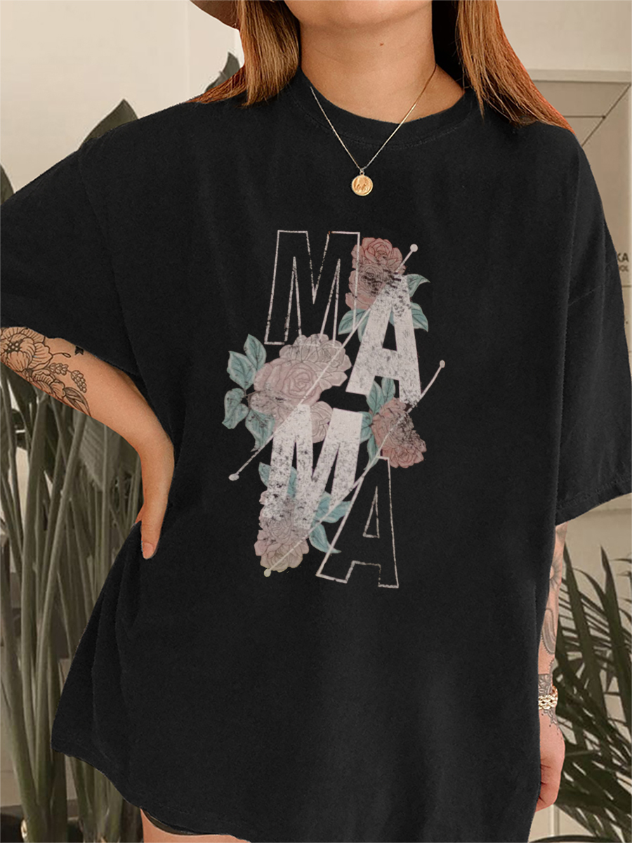 Vintage Mama Flower T-Shirt