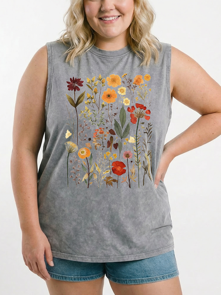 Vintage Flower Washed Tank