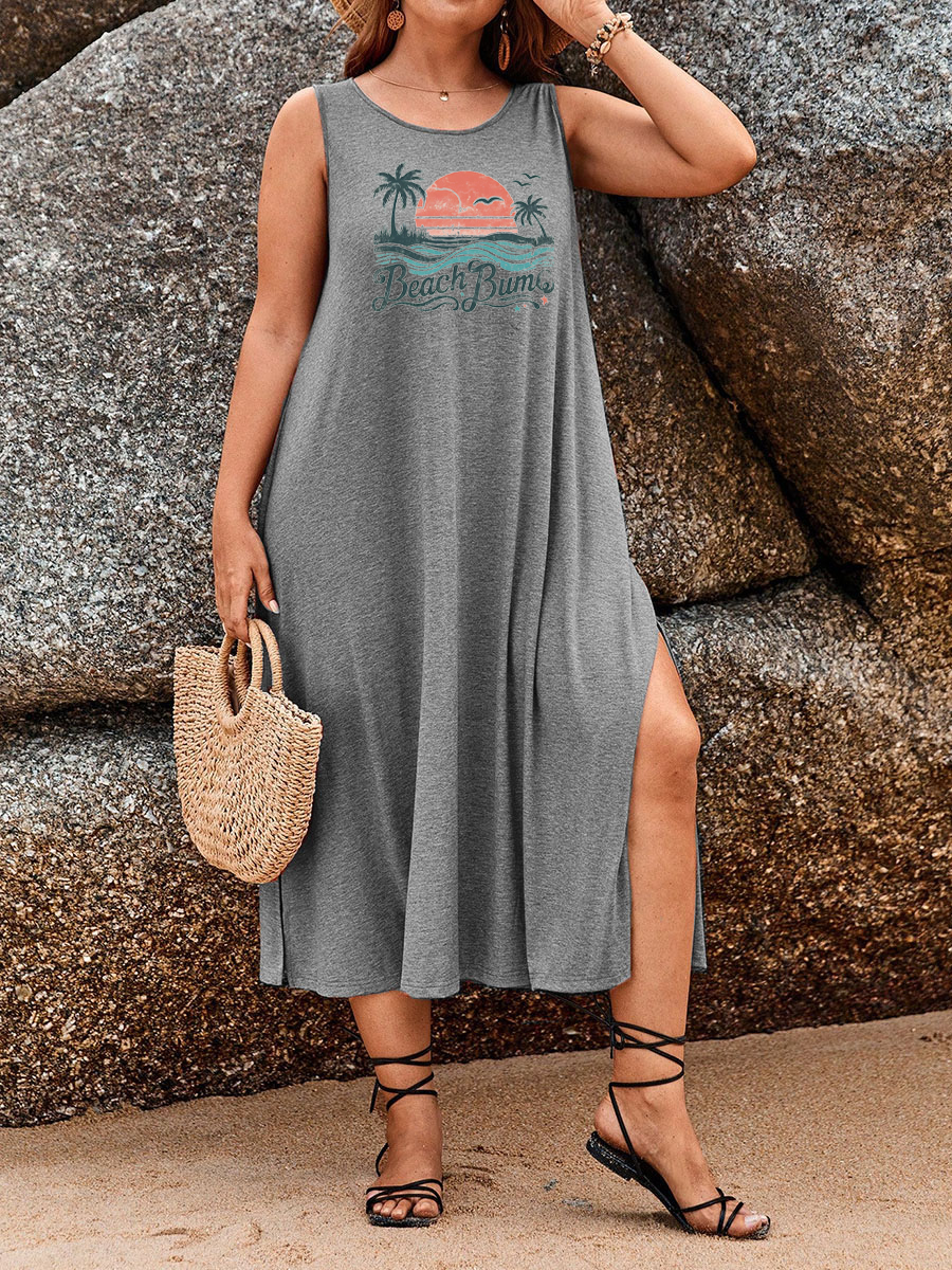 Vintage Retro Summer Beach Bums Tank Dress