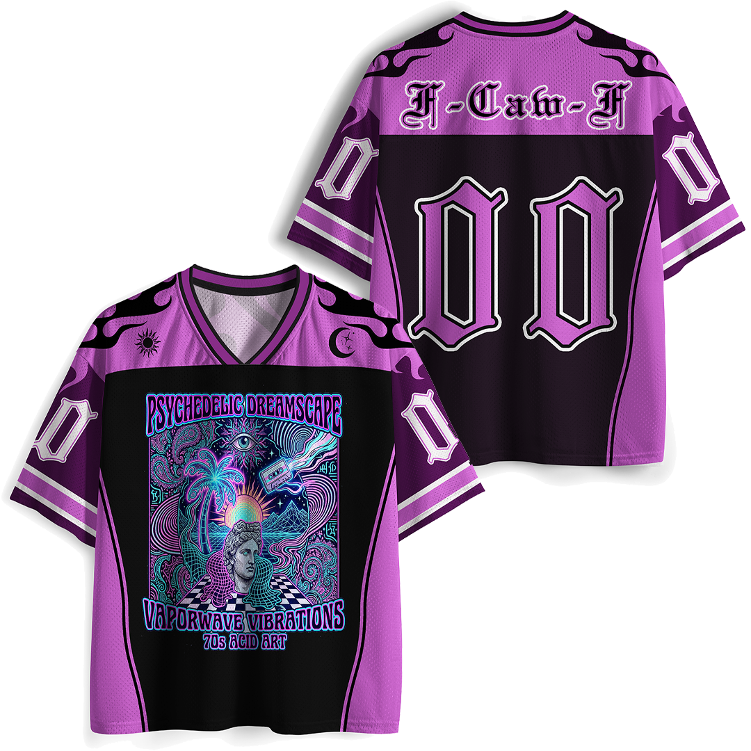 Vintage Psychedelic Dreamscape Mesh Jersey