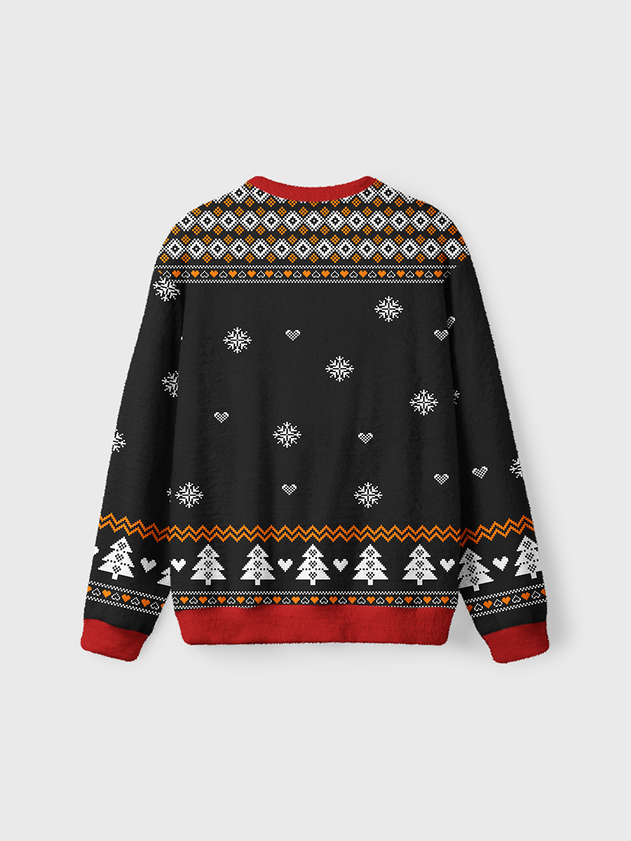 Vintage Overstimulated But Still Festiue Ugly Sweater