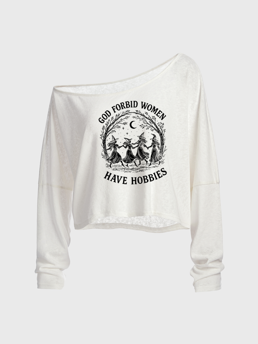 I Found This Humerus Off The Shoulder Sweatshirt