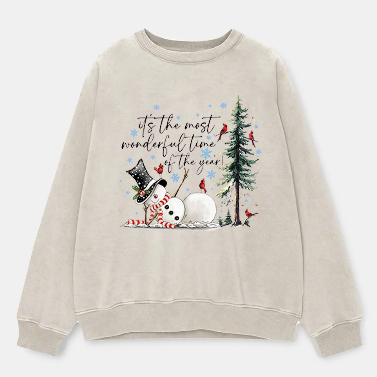 Vintage It'S The Most Wonderful Time Of The Year Washed Sweatshirt