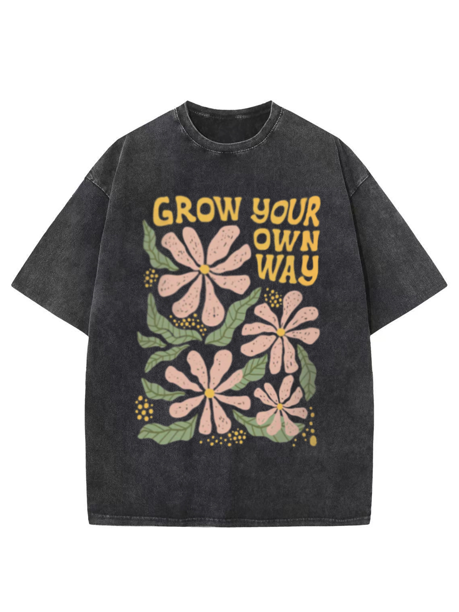 Vintage Grow Your Own Way Washed T-Shirt