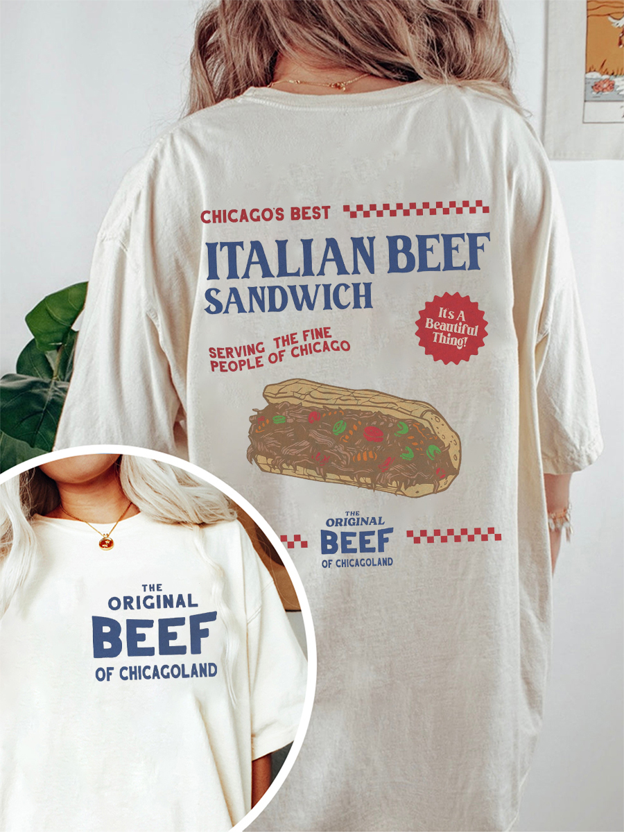 Vintage The Original Beef Of Chicagoland T-Shirt