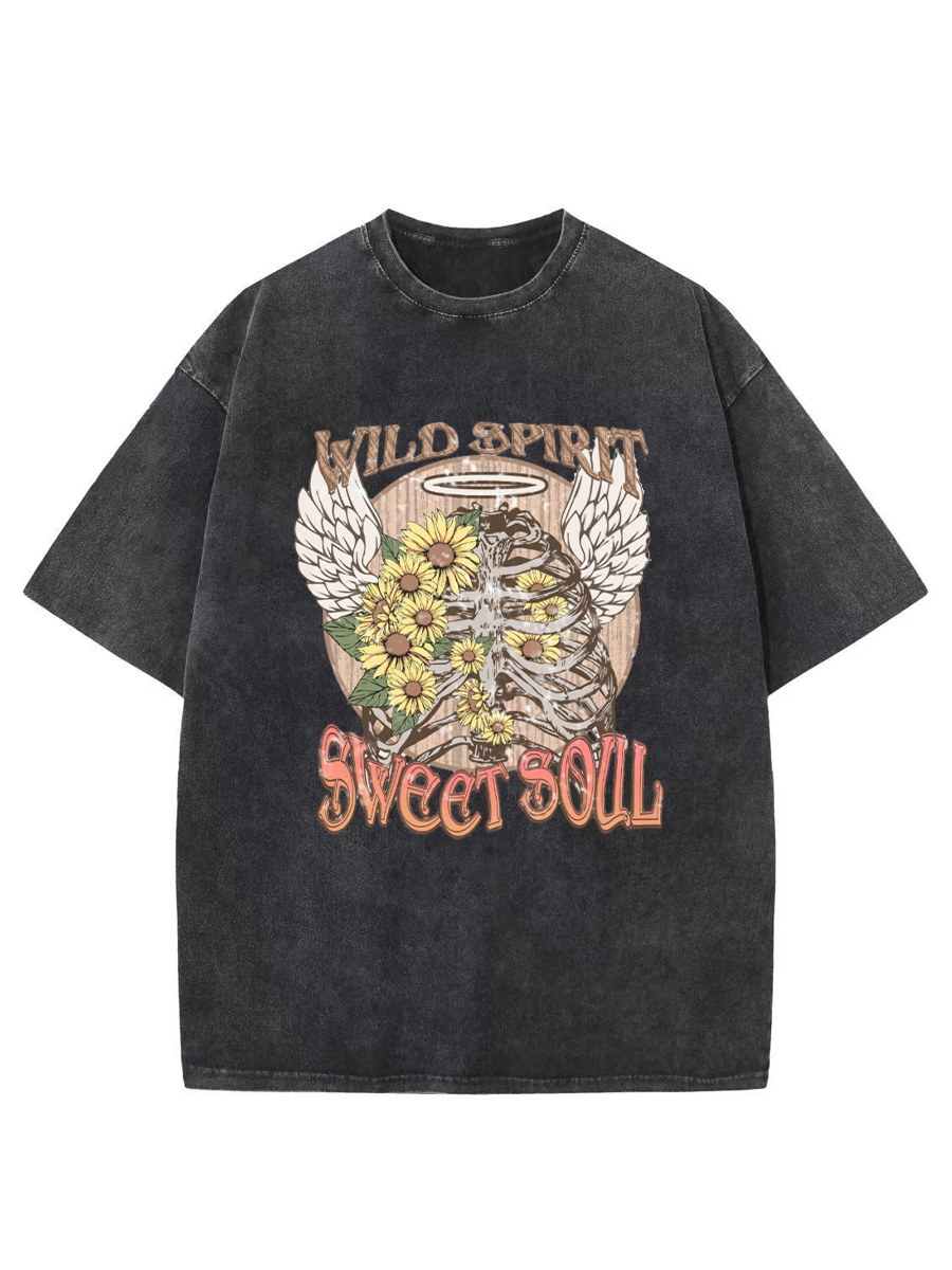Vintage Wild Spirit Sweet Soul Washed T-Shirt