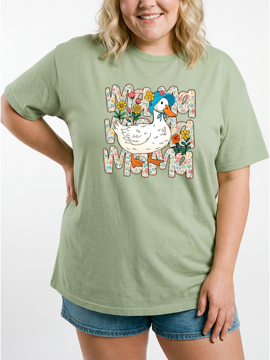Vintage Mama Goose Oversize Graphic Tee