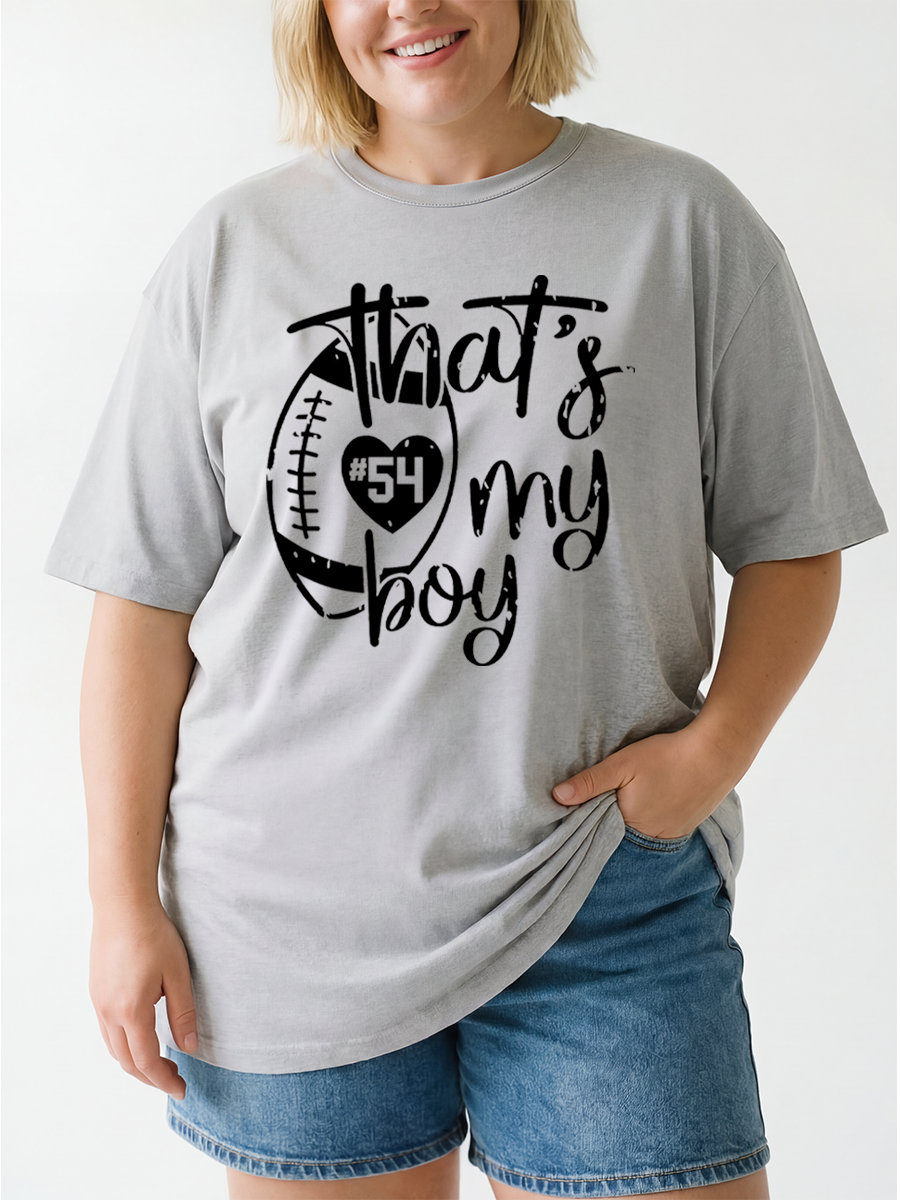 Vintage That'S My Boy Oversize Graphic Tee