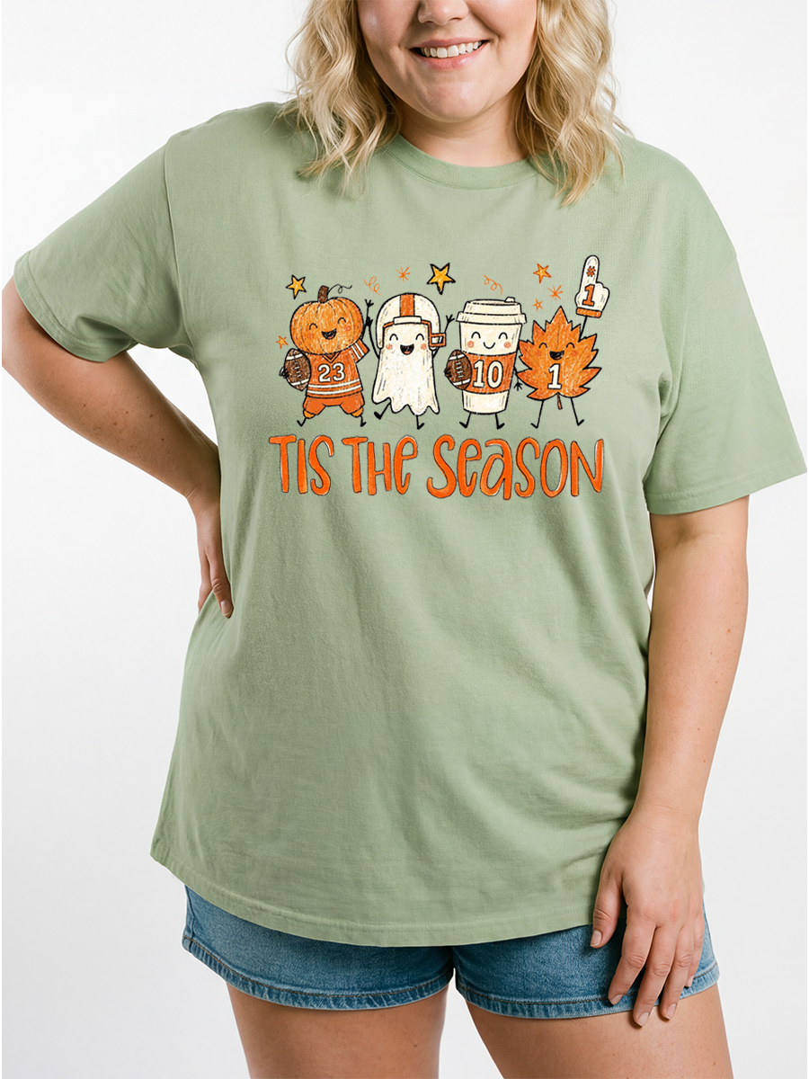 Vintage Tis The Season Oversize Graphic Tee