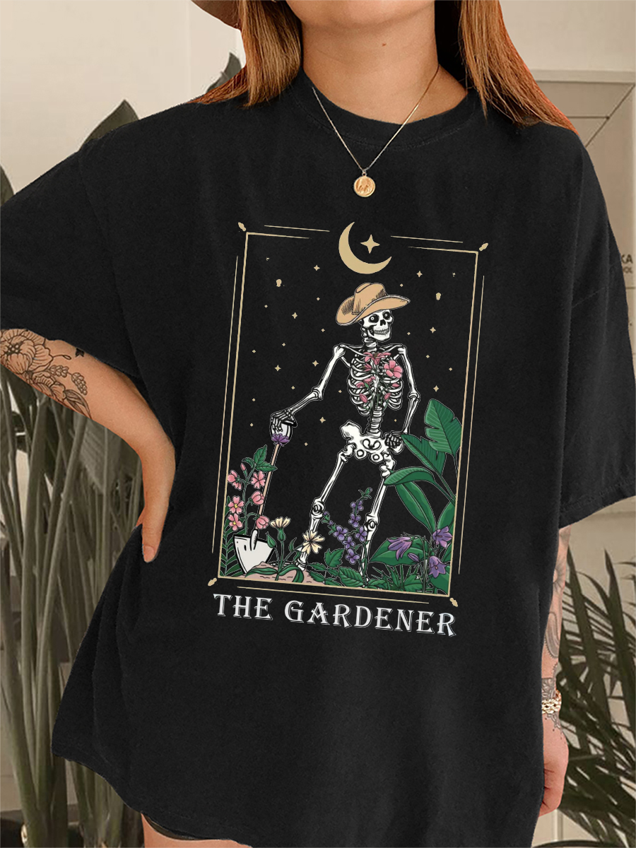 Vintage Gardener Skeleton T-Shirt