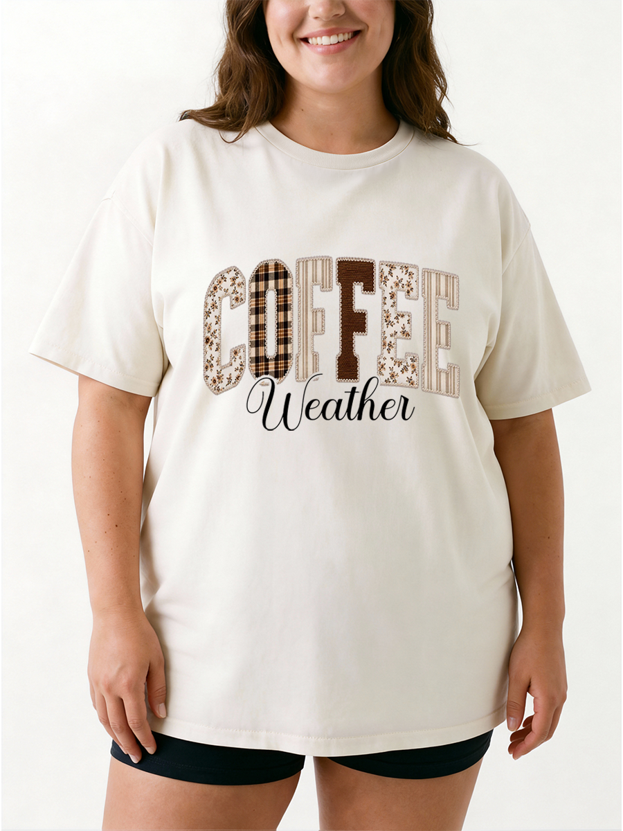 Vintage Leopard Cozy Season Oversize Graphic Tee