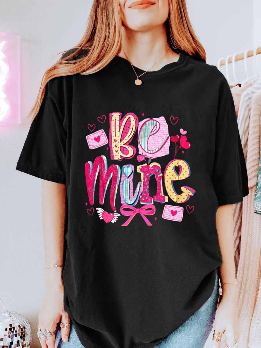 Vintage Be Mine Oversize Graphic Tee