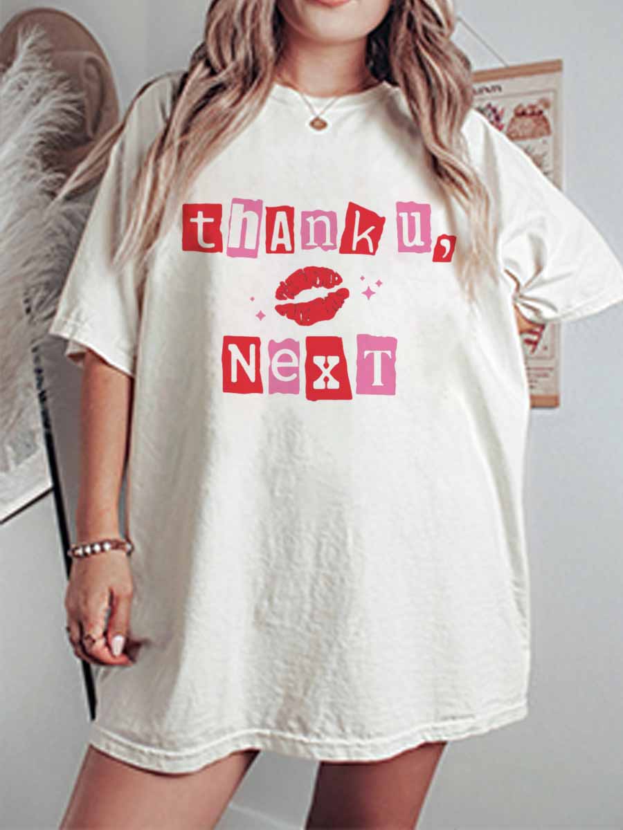 Vintage Thank You Next Oversize Graphic Tee