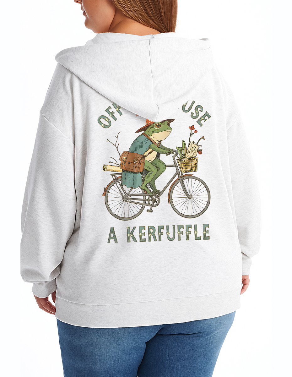 Vintage Off To Cause A Kerfuffle Zip Hoodie