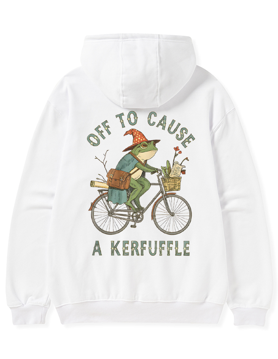 Vintage Off To Cause A Kerfuffle Zip Hoodie