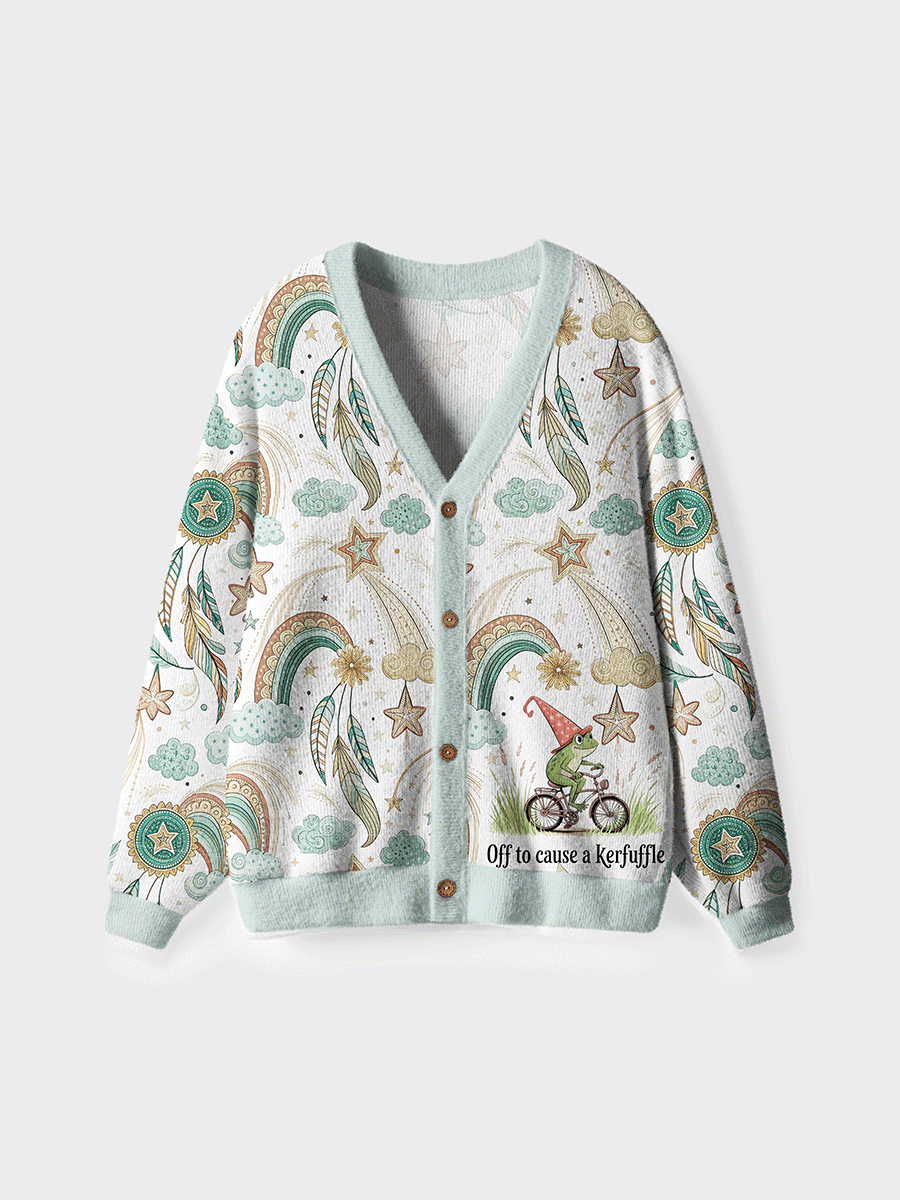 Vintage Off To Cause A Kerfuffle Cardigan Sweaters